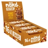 Nakd Peanut Butter Protein Bar – Vegan – Gluten Free – Healthy Snack, 45g (Pack of 16 bars) – Peanut butter bites