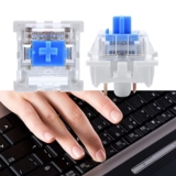 Best Discount on NewGiant RGB Series 10 PCs Mechanical Keyboard Switch Plate Mounted Blue Switch, Transparent Housing, LED Backlight Shining, Excellent Touching Experience – Only 4.22!