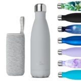 Nuactiv Stainless Steel Water Bottle, Vacuum Insulated Flask BPA Free, 12hrs Hot & 24hrs Cold Drinks, Thermal Metal Water Bottles, Leakproof 500ml Double Wall, Drinking for Kids, Gym, Sports, Travel – Thermal water bottle