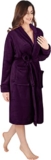 NY Threads Luxury Women’s Dressing Gown Super Soft Fleece Bath Robe Cozy Shawl Collar Loungewear and Nightwear, X-Large, Plum – Robe for mom