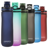 Opard Sports Water Bottle, 600ml BPA Free Non-Toxic Tritan Plastic Drinking Bottle with Leak Proof Flip Top Lid for Gym Yoga Fitness Camping – Gym water bottle