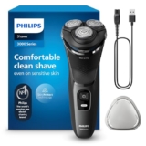 Philips Electric Shaver 3000 Series – Wet & Dry Electric Shaver for Men with SkinProtect Technology in Dark Moon, Pop-up Beard Trimmer, Cordless Shaver (Model S3145/00) – Electric shaver