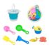 Yello 100% Recycled Bucket and Spade Set, Eco Friendly Beach Toy Sand Castle Set – Sandcastle bucket set