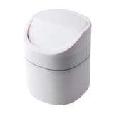 Best Deal on Small Bin 16x13cm Plastic Swing Top Round Waste Paper with Lid Basket Rubbish Bin Recycling Trash Can Bedroom Accessories for Desktop Bedroom Bathroom Living Room Offices or Home Garbage Dustbin – Only 1.99!