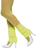 Best Sale on Smiffys Legwarmers, Yellow Neon, 1980’s Fancy Dress, Adult Dress Up Accessories – Only 0.01!