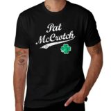 Best Discount on St. Patrick’s Day Pat McCrotch Funny Irish Name T-Shirt blue archive graphic tee shirt essential t shirt men graphic t shirts – Only 12.09!
