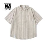 Autumn New Japanese Retro Striped Long Sleeve Shirt Men Streetwear Fashion Cityboy Loose Casual Oversize Shirts Male Blouses – oversized shirt