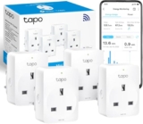 Tapo P110 (4-Pack) Smart Plug, WiFi Plug, Energy Monitoring, Electricity Usage Monitor, App Remote Control, Alexa Plug, Voice Control with Alexa & Google, Away Mode, Scheduling & Timer, Device Sharing – Smart home plug