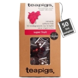teapigs Super Fruit Herbal Tea Bags – Blend with Hibiscus and Berries for a flavourful brew – Naturally Caffeine-Free – 50 Eco-Friendly Biodegradable Tea Temples (1 Pack) – Fruit infusion tea