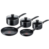 Tefal Induction Non-Stick Cookware Set, 5 Pcs – Black (G155S544) – Cookware set