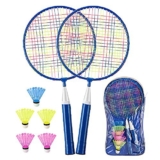 TONITTO 1 Pairs Badminton Racket for Children Badminton Set for kids Nylon Alloy Lightweight Racket for Child, Beginner Players, Indoor & Outdoor Sport – Mini badminton set