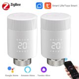 Best Discount on Tuya ZigBee3.0 Smart Thermostat Radiator Actuator TRV Thermostatic Valve Controller Works with Alexa Google Home Smart Gadgets – Only 22.19!