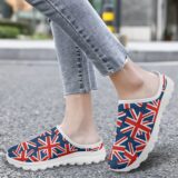 Best Deal on UK Flag Design Flats Clogs Mesh Breathable Summer Autumn Women Half-slippers Lazy Sandals Home Couple Slip-on Casual Shoes Gifts – Only 21.29!
