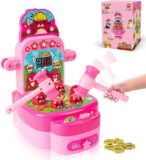 Best Sale on VATOS Whack Game Mole Mini Electronic Game 2 Hammers Pounding Toddler Toys for 3 4 5 6 7 8 Years Old Boys Girls Interactive Toy – Only 21.04!