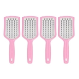 Best Deal on Vent Detangling Brush, Vented Paddle Brush 4pcs Fast Blow Drying Wet Dry for Salon (Pink Handle) – Only 1.28!