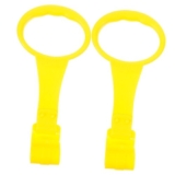 VICASKY 1 Pair Crib Pull Rings Newborn Hang Portable Standing Tethers Door Rope Sloth Crawling Drawstring Jumper Push Handles Walker Belt Walking Harness Harnesses Yellow Pp push walker