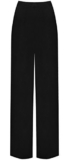WearAll Ladies Palazzo Wide Leg Flared Elasticated Stretch Plus Size Plain Trousers Black 20/22 – Plus size wide-leg trousers