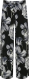 WearAll Women’s Plus Floral Print Palazzo Trousers Lades Flared Wide Leg Pants Stretch – Black – 24-26 – Plus size palazzo pants