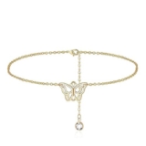 Women Pearl Necklace Set Womens Costume Necklaces Jewelry Adjustable Anklets Anklet for Women Fashion Women’s Anklet Ladies Gold Bracelets Valentines Dangle Necklace (Gold, One Size) – Anklet