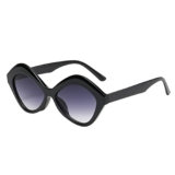 Best Sale on Women Square Oversized Sunglasses Protective Rectangle Sunglass For Women Fashion Glasses Lrregular Retro Large Frame Polygonal Sunglasses compatible with Polarized for Women Mirro (Black, One Size) – Only 0.49!