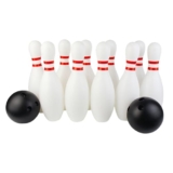 Best Sale on Wooden Vintage Children’s Bowling Toy Set Kindergarten Boys Sports Baby Large Indoor And Outdoor Sports 10 Bottles 2 Cubes for Kids Build (White, One Size) – Only 0.02!